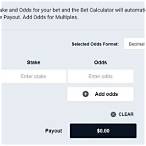 bet odds payout calculator